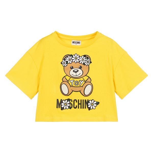 yellow moschino shirt