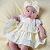 Picture of Little A 'Kayla' Baby Lemon Stripe Romper Set