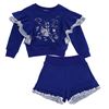 Picture of Monnalisa Girls Blue Fairytale Jumper & Shorts Set
