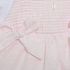 Picture of Patachou Baby Girls Pink Short Romper with Bows