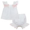Picture of Patachou Baby Girls Pink & White Spotty Top & Knickers