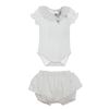 Picture of Patachou Baby Girls Grey & White Top & Knicker Set