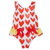 Picture of Patachou Girls Red Hearts Swimming Costume