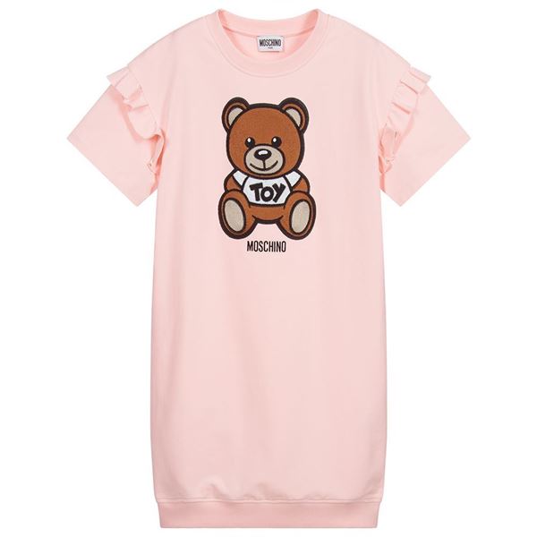Picture of Moschino Girls Pink Teddy Dress