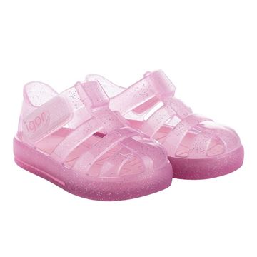 pink sparkly jelly shoes