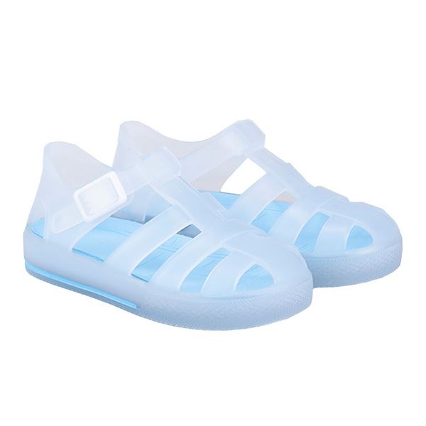 Picture of Igor Tennis Clear with Blue Sole Jellies