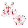 Picture of Balloon Chic Baby Girl White Strawberry Top & Knickers with Bow