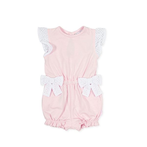 Picture of Tutto Piccolo Baby Girls Pink Short Romper