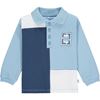 Picture of Mitch & Son Boys 'Pitt' Blue Block Polo Top