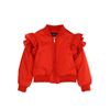 Picture of Monnalisa Girls Red Frill Sleeve Jacket