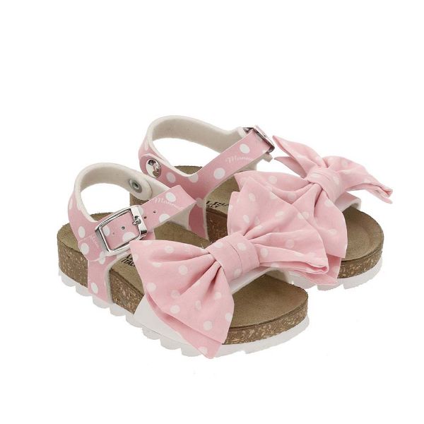 Picture of Monnalisa Girls Pink Bow Sandal