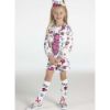 Picture of A Dee Girls 2 Piece Teddy White Short Set