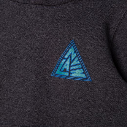 Picture of Lanvin Boys Grey And Blue Logo Hooded Sweatshirt