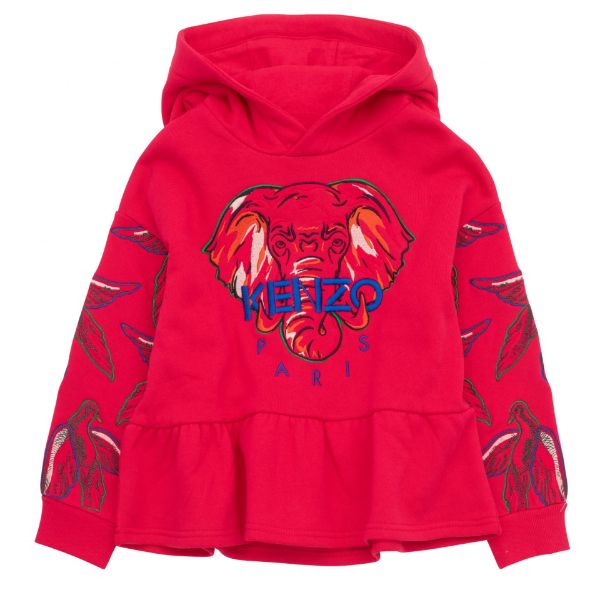 Picture of Kenzo Girls Elephant Hooded Sweater