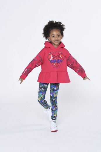 Picture of Kenzo Girls Elephant Hooded Sweater