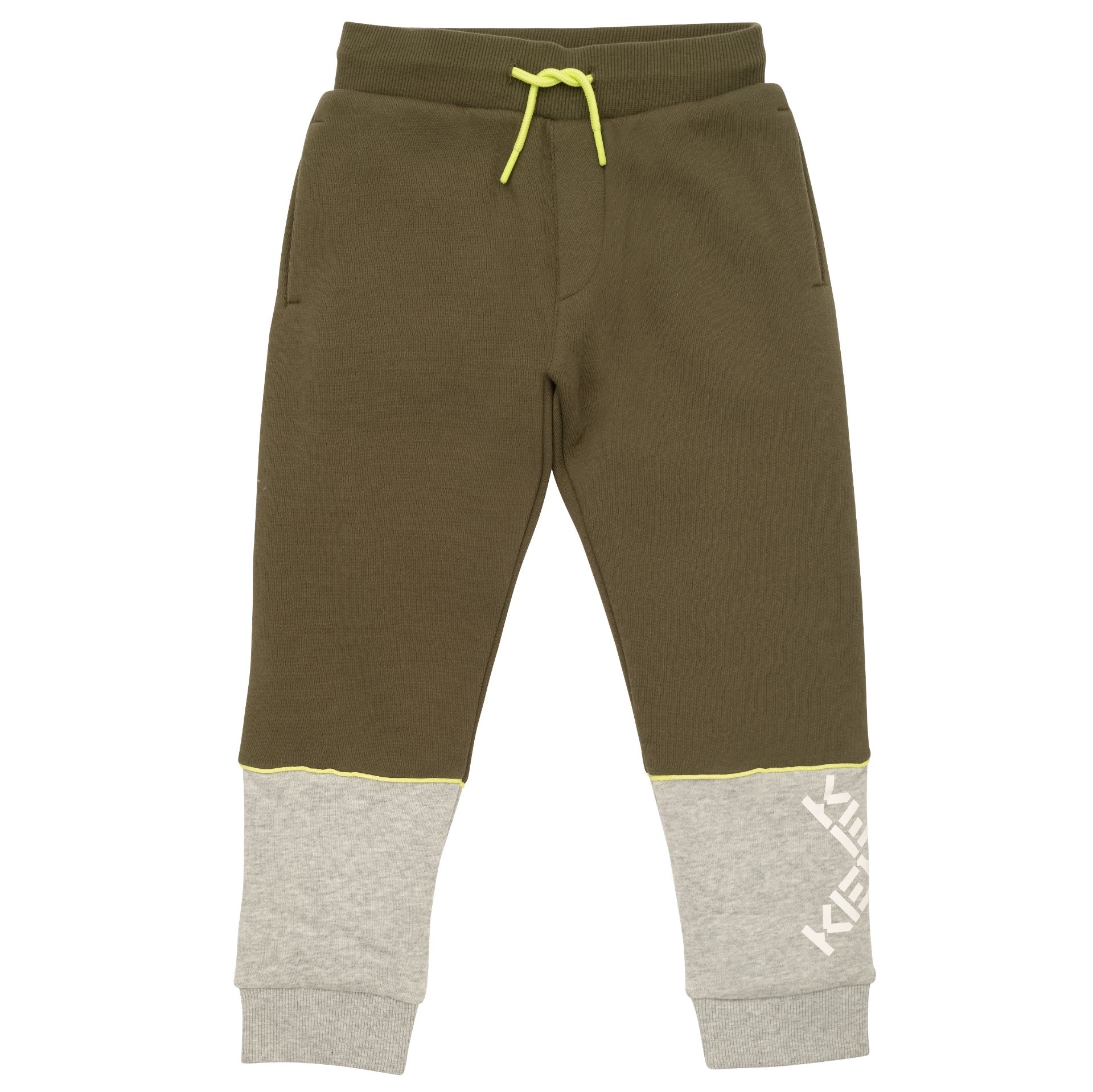 Kenzo Boys Khaki Joggers. Melanie Louise Childrens Designer Wear