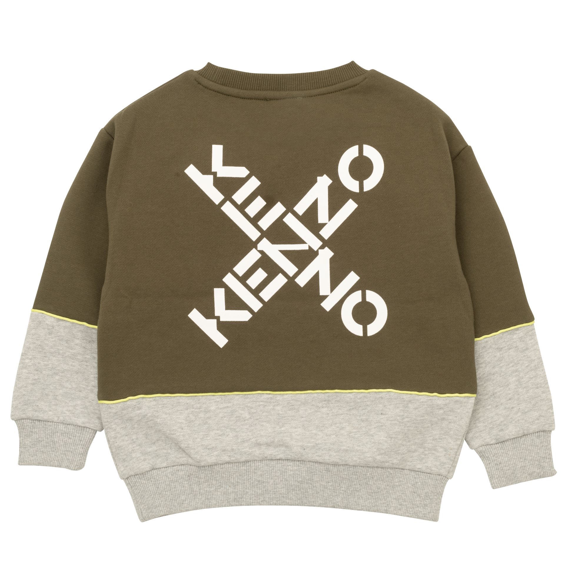 Kenzo Boys Khaki Sweatshirt. Melanie Louise Childrens Designer Wear