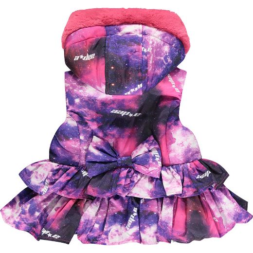 Picture of A Dee Girls 'Maya' Pink Galaxy Hooded Gilet