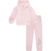 Picture of A Dee Girls 'Paris' Pink Heart Tracksuit