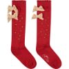 Picture of A Dee Girls 'Marlow' Red Diamante Knee Socks