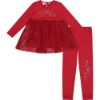Picture of A Dee Girls 'Mackenzie' Red Tulle Legging Set