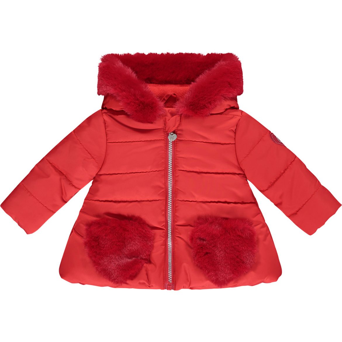 Picture of Little A Baby Girls 'Flora' Red Heart Coat