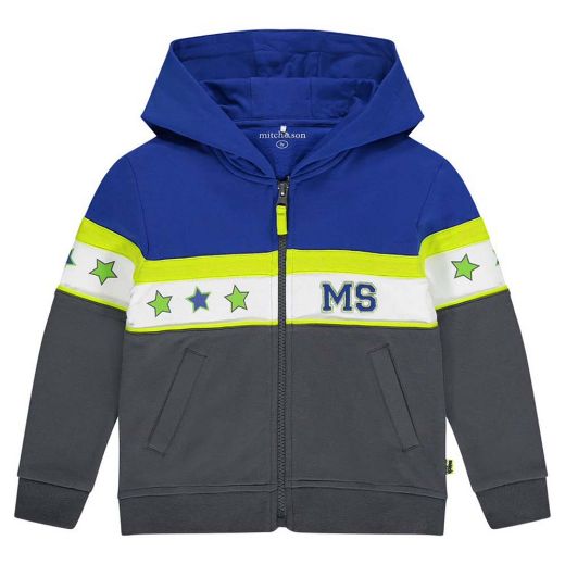 Picture of Mitch & Son Boys 'Gunner' Colour Block Zip Up Tracksuit