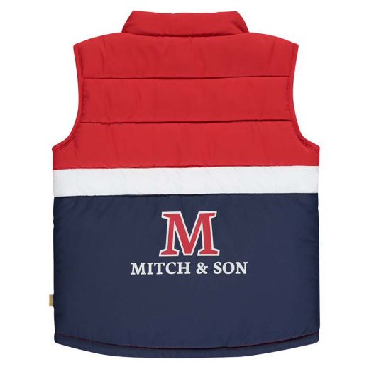 Picture of Mitch & Son Boys 'Fredrick' Red Logo Gilet
