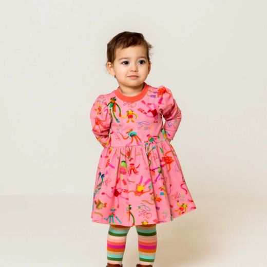 Picture of Oilily Girls Drum Pink Dress