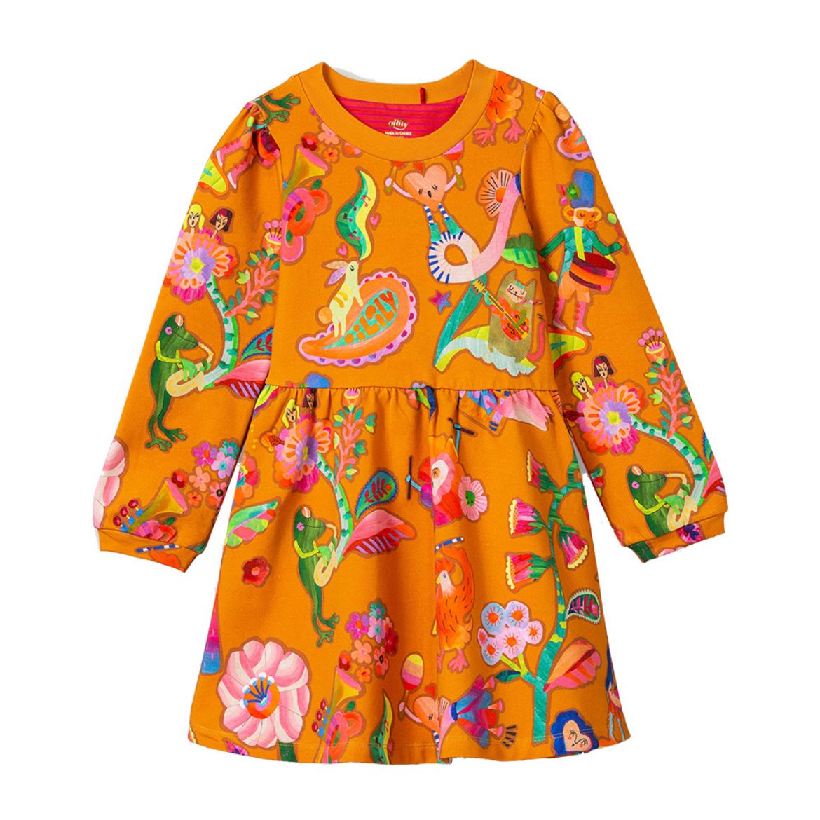 Picture of Oilily Girls Djazz Yellow Sweat Dress
