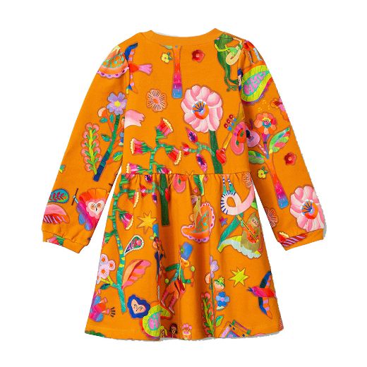 Picture of Oilily Girls Djazz Yellow Sweat Dress