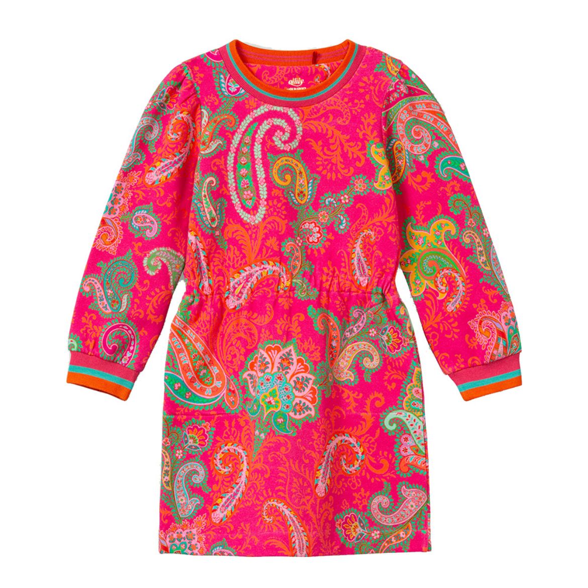Picture of Oilily Girls Djangle Pink Sweat Dress