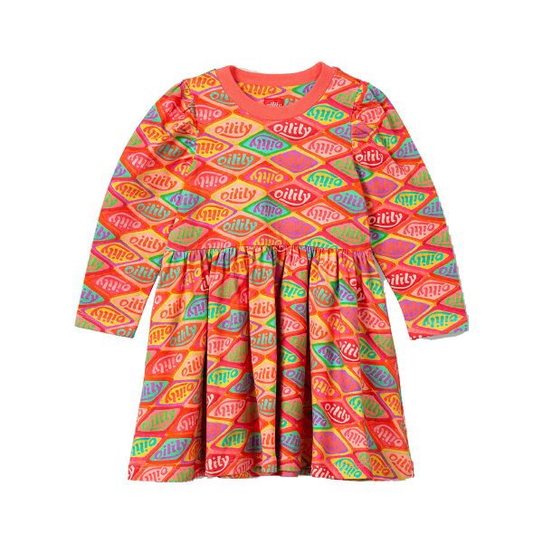Picture of Oilily Girls Drum Multicolour Dress