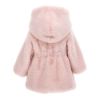 Picture of Monnalisa Baby Girls Pink Fur Coat