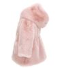 Picture of Monnalisa Baby Girls Pink Fur Coat
