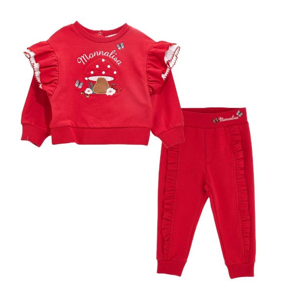 Picture of Monnalisa Baby Girls Red Tracksuit