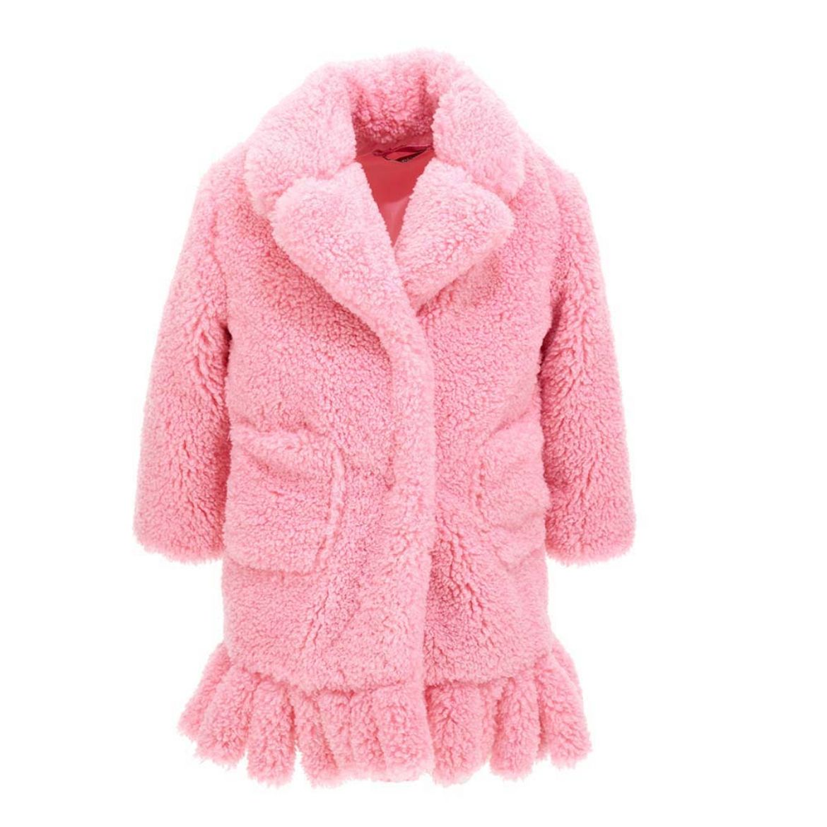 Picture of Monnalisa Girls Pink Fur Coat