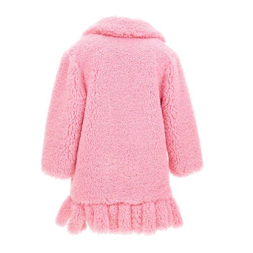 Picture of Monnalisa Girls Pink Fur Coat