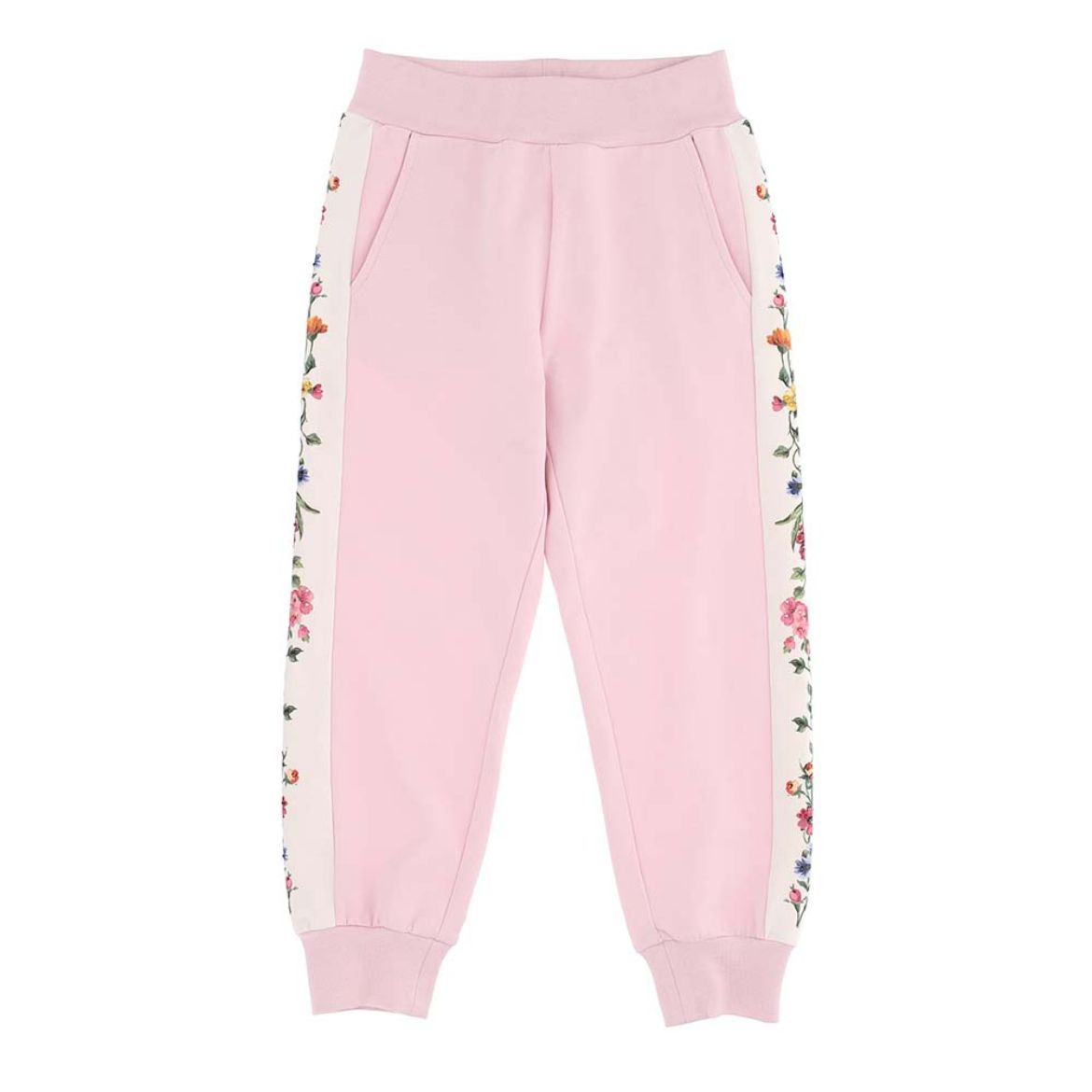 Picture of Monnalisa Girls Pink Flower Joggers