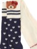 Picture of Monnalisa Girls Beige & Navy Teddy Tights 