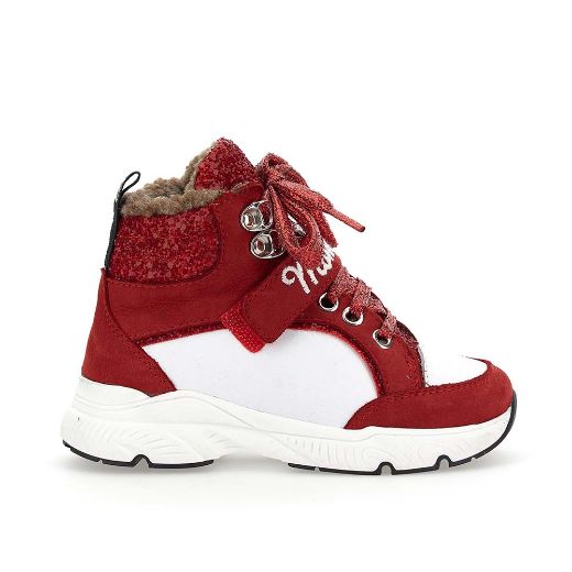 Picture of Monnalisa Girls Red High Top Trainers