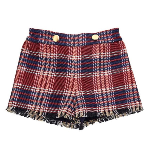 Picture of Monnalisa Girls Checked Shorts