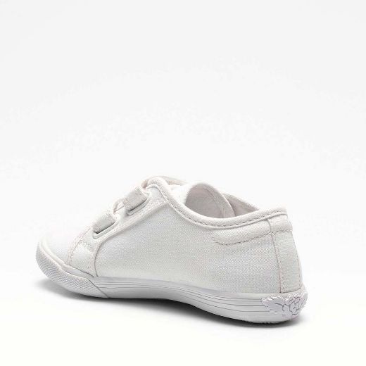 Picture of Lelli Kelly Girls White 'Lily' Canvas Pumps