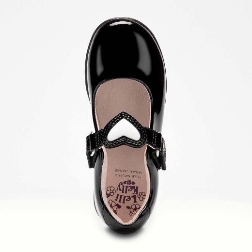 Picture of Lelli Kelly Girls 'Colourissima' Black School Shoe