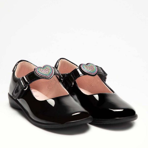 Picture of Lelli Kelly Girls 'Valentina' Black School Shoes