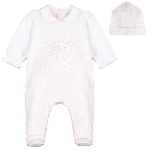 Picture of Emile Et Rose Baby Girls Pink 'Camelia' Babygrow