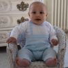 Picture of Emile Et Rose Baby Boys Blue 'Cory' Knitted All In One