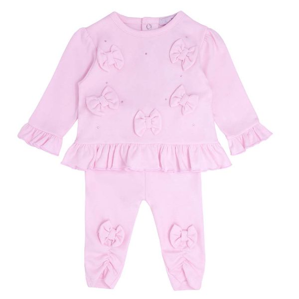 Picture of Blues Baby Girls Pink Bow Legging Set