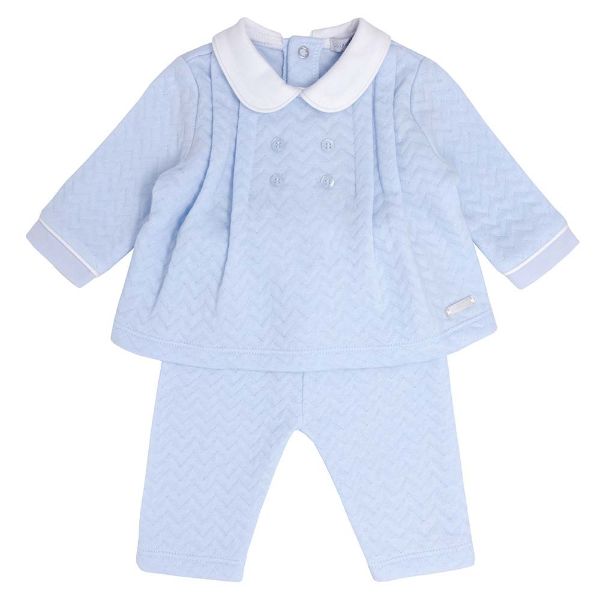 Picture of Blues Baby Boys Pale Blue Zig Zag Two Piece Set