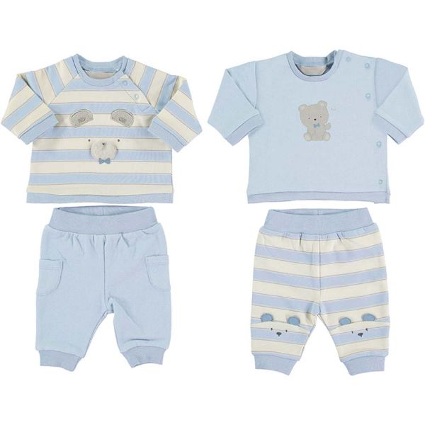 Picture of Mayoral Baby Boys 4 Piece Blue & White Set